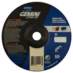 7 × 1/4 × 7/8″ Gemini Long Life Grinding Wheel A 24 R Type 27 - Eagle Tool & Supply