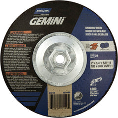 7″ × 1/4″ × 5/8″ Gemini Non-Woven Depressed Center Wheel Type 28 Saucer - Eagle Tool & Supply