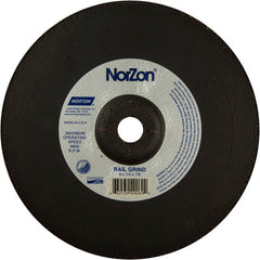 9″ × 1/4″ × 7/8″ NorZon III Non-Woven Depressed Center Wheel Type 27 - Eagle Tool & Supply