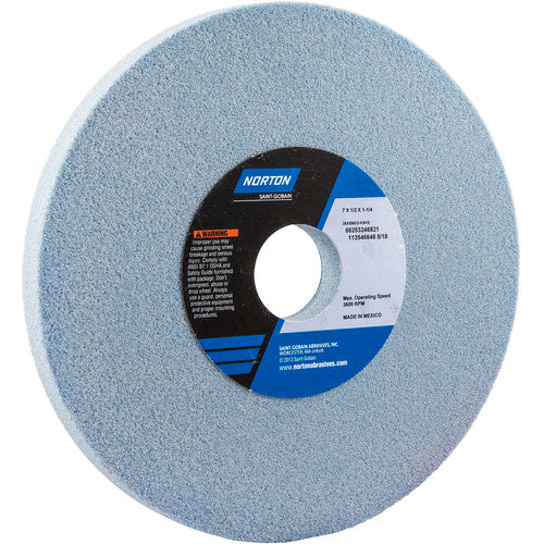 ‎7″ × 1/2″ × 1-1/4″ Gemini Toolroom Wheel Type 01 Straight 60 Grit Aluminum Oxide - Eagle Tool & Supply