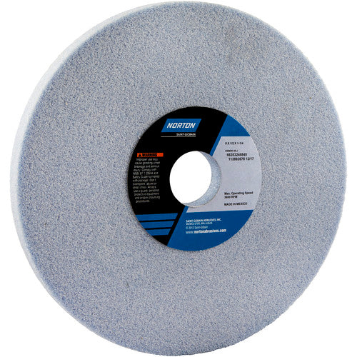 ‎8″ × 1/2″ × 1-1/4″ Gemini Toolroom Wheel Type 01 Straight 46 Grit Aluminum Oxide - Eagle Tool & Supply