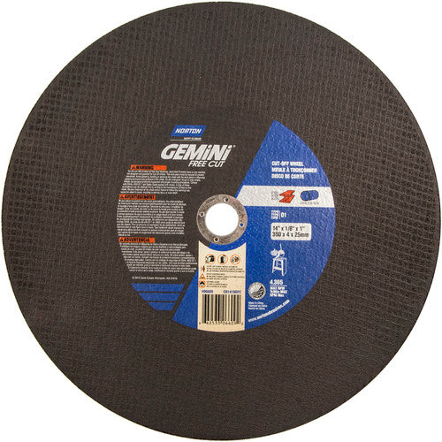14″ × 1/8″ × 1″ Gemini Stationary Saw Cut-Off Wheel Aluminum Oxide - Eagle Tool & Supply
