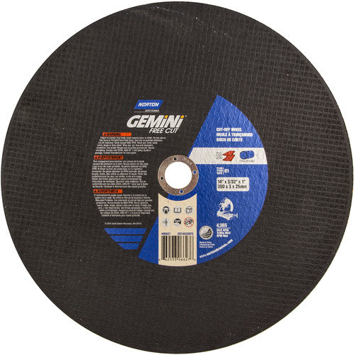 14″ × 3/32″ × 1″ Gemini Chopsaw Cut-Off Wheel Aluminum Oxide - Eagle Tool & Supply