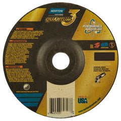 6″ × 1/4″ × 7/8″ - T27 - Quantum 3 Depressed Center Wheel - Eagle Tool & Supply