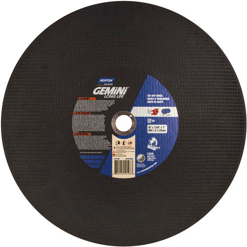 16 × 3/32 × 1″ Gemini Long Life Chop Saw Cut-Off Wheel A 36 P A01 Type 01/41 - Eagle Tool & Supply