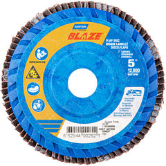 5 × 7/8″ Blaze Plastic Flat Flap Disc Type 27 40 Grit R980P Premium Ceramic Alumina - Eagle Tool & Supply