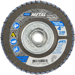 ‎4-1/2 × 5/8 - 11″ Metal Fiberglass Conical Flap Disc Type 29 80 Grit R828T Zirconia Alumina - Eagle Tool & Supply