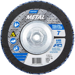 ‎7 × 5/8 - 11″ Metal Fiberglass Conical Flap Disc Type 29 P36 Grit R828 Zirconia Alumina - Eagle Tool & Supply