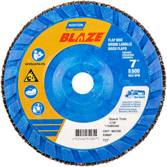 7″ × 1/4″ × 7/8″ SG Blaze R980P Flap Disc Type 27 Flat 80 Grit - Eagle Tool & Supply