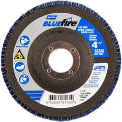‎4-1/2 × 7/8″ BlueFire Fiberglass Conical Flap Disc Type 29 P80 Grit R884P Ceramic Alumina - Eagle Tool & Supply