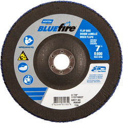 7″ × 1/4″ × 7/8″ NorZon BlueFire R884 Flap Disc Type 29 Conical 60 Grit - Eagle Tool & Supply