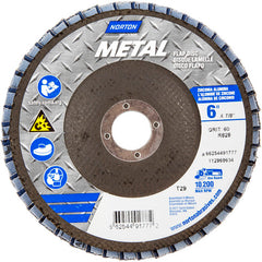 6 × 7/8″ Metal Fiberglass Conical Flap Disc Type 29 P60 Grit R828 Zirconia Alumina - Eagle Tool & Supply