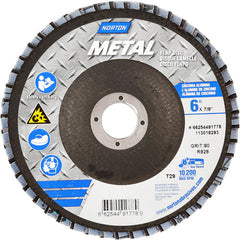 6 × 7/8″ Metal Fiberglass Conical Flap Disc Type 29 80 Grit R828T Zirconia Alumina - Eagle Tool & Supply