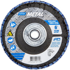 6″ × 1/4″ × 5/8″ Metal Flap Disc Type 29 Conical 40 Grit Zirconia Alumina - Eagle Tool & Supply