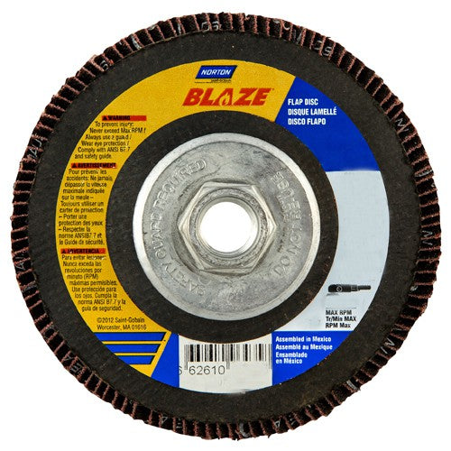 ‎4-1/2″ × 1/4″ × 5/8″-11 SG Blaze R980P Flap Disc Type 27 Flat 36 - Eagle Tool & Supply