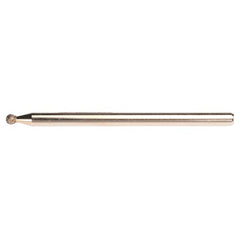 1/8″ - Electroplated CBN Mandrel-100 Grit - Spherical Ball end - Eagle Tool & Supply