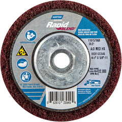 ‎4-1/2″ × 5/8″-11 Rapid Prep Depressed Center Finishing Wheel 150-180 Grit Aluminum Oxide - Eagle Tool & Supply