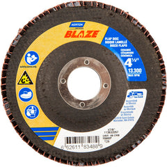 ‎4-1/2 × 7/8″ Blaze Fiberglass Conical Flap Disc Type 29 60 Grit R980P Premium Ceramic Alumina - Eagle Tool & Supply
