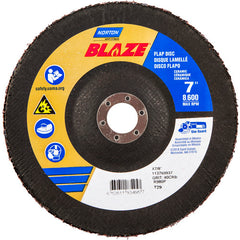 7 × 7/8″ Blaze Fiberglass Conical Flap Disc Type 29 40 Grit R980P Premium Ceramic Alumina - Eagle Tool & Supply