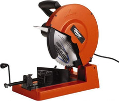 Fein - 14" Blade Diam, 1" Arbor Hole, Straight Chop & Cutoff Saw - 1,300 RPM, 120 Volts, 1 Phase - Eagle Tool & Supply