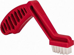 3M - 6 Rows x 4 Columns Parts Brush - 9" OAL, 5/8" Trim Length, Plastic Pistol Handle - Eagle Tool & Supply