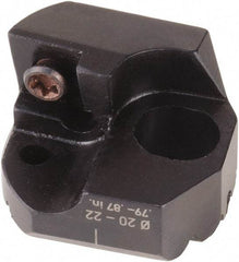 WOHLHAUPTER - Neutral Cut, 28mm Min Bore Diam, Size F101 Modular Boring Cutting Unit Head - 3.307" Max Bore Depth, Through Coolant, Compatible with CCMT06 - Eagle Tool & Supply