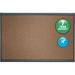 Quartet - 24" High x 36" Wide Cubicle Magnetic - Cork, Includes Mounting Kit - Eagle Tool & Supply