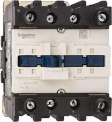 Schneider Electric - 4 Pole, 120 Coil VAC at 60 Hz, 60 Amp at 440 VAC, Nonreversible IEC Contactor - Bureau Veritas, CCC, CSA, CSA C22.2 No. 14, DNV, EN/IEC 60947-4-1, EN/IEC 60947-5-1, GL, GOST, LROS, RINA, RoHS Compliant, UL 508, UL Listed - Eagle Tool & Supply