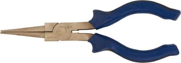 Ampco - 6-1/4" OAL, 1-9/16" Jaw Length x 1/4" Jaw Width, Long Nose Pliers - Round Nose Head - Eagle Tool & Supply