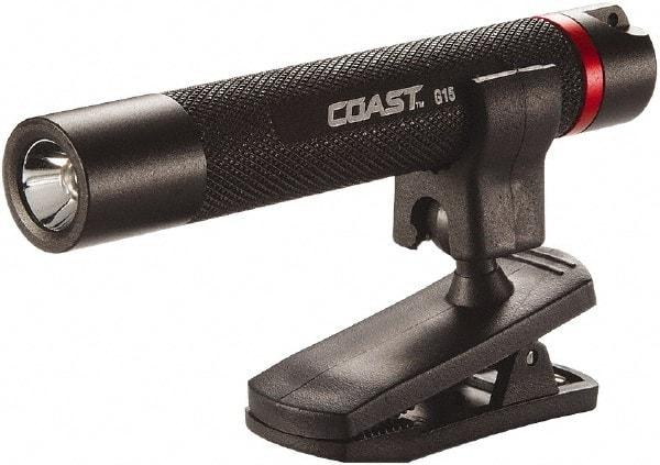 Coast Cutlery - White LED Bulb, 18 Lumens, Hands-free Flashlight - Black Aluminum Body, 1 AAA Alkaline Battery Included - Eagle Tool & Supply