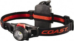 Coast Cutlery - White LED Bulb, 240 Lumens, Hands-free Flashlight - Black Plastic Body, 1 AA Battery Included - Eagle Tool & Supply
