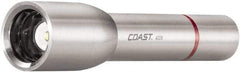 Coast Cutlery - White LED Bulb, 340 Lumens, Industrial/Tactical Flashlight - Silver Stainless Steel Body, 3 AA Batteries Included - Eagle Tool & Supply