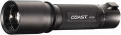 Coast Cutlery - White LED Bulb, 300 Lumens, Industrial/Tactical Flashlight - Black Aluminum Body, 3 AAA Batteries Included - Eagle Tool & Supply