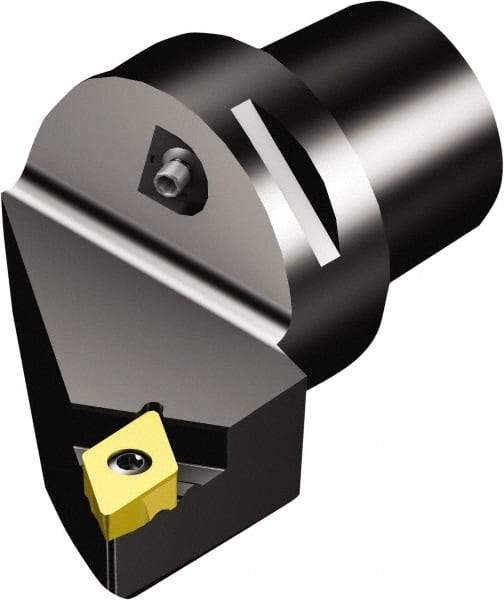 Sandvik Coromant - Left Hand Cut, Size C4, TR-DC1308 Insert Compatiblity, Modular Turning & Profiling Cutting Unit Head - 27mm Ctr to Cutting Edge, 50mm Head Length, Through Coolant, Series CoroTurn TR - Eagle Tool & Supply