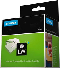 Dymo - 1-1/8" Wide x 3-1/2" Long, White Shipping Label - For DYMO LabelWriter Printers - Eagle Tool & Supply