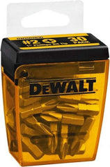 DeWALT - #2, Tip Phillips Screwdriver Bit - 1/4" Drive, 1" OAL - Eagle Tool & Supply