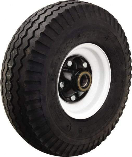 Hamilton - 25 Inch Diameter x 7-1/2 Inch Wide, Rubber Pneumatic Caster Wheel - 3,800 Lb. Capacity, 6-3/4 Inch Hub Length, 1-1/4 Inch Axle Diameter, Tapered Roller Bearing - Eagle Tool & Supply
