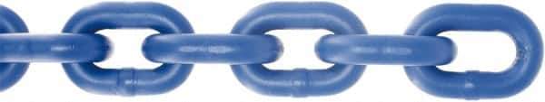 Value Collection - #1/0 Welded Straight Link Coil Chain - 440 Lb Capacity, Plastic Powder Coated Finish - Eagle Tool & Supply