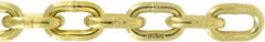 Value Collection - 1/2" Welded Steel Chain - 9,200 Lb Capacity, Grade 70, Yellow Chromate Zinc Finish - Eagle Tool & Supply