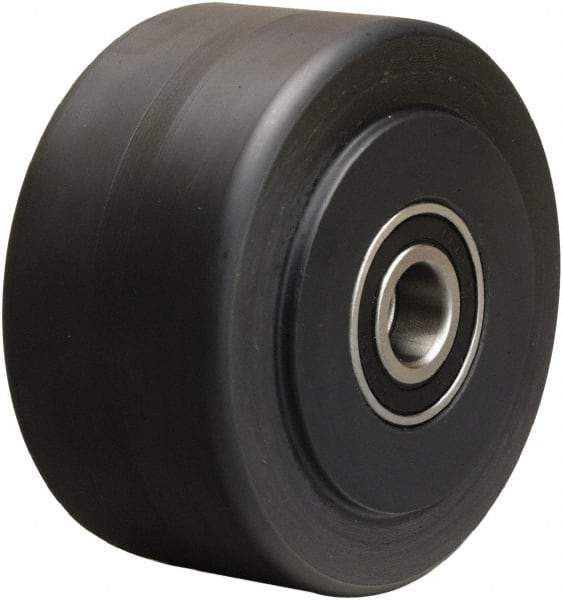 Hamilton - 4 Inch Diameter x 2 Inch Wide, Nylon Caster Wheel - 2,000 Lb. Capacity, 2-1/4 Inch Hub Length, 1/2 Inch Axle Diameter, Precision Ball Bearing - Eagle Tool & Supply