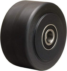 Hamilton - 4 Inch Diameter x 2 Inch Wide, Nylon Caster Wheel - 2,000 Lb. Capacity, 2-1/4 Inch Hub Length, 1/2 Inch Axle Diameter, Precision Ball Bearing - Eagle Tool & Supply