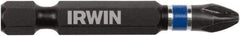 Irwin - #2 Phillips Screwdriver Bit - 1/4" Hex Drive, 2" OAL - Eagle Tool & Supply