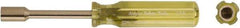 Ampco - 1/4" Solid Shaft Nonsparking Nutdriver - Ergonomic Handle, 6-7/8" OAL - Eagle Tool & Supply