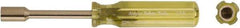 Ampco - 3/16" Solid Shaft Nonsparking Nutdriver - Ergonomic Handle, 6-7/8" OAL - Eagle Tool & Supply