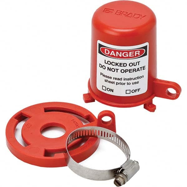 Brady - Pneumatic & Valve Lockouts Type: Plug Valve Lockout Maximum Valve Handle Size (Inch): 1.380 - Eagle Tool & Supply