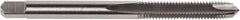 Union Butterfield - #4-40 UNC, 2 Flute, Oxide Finish, Cobalt Spiral Point Tap - Plug Chamfer, Right Hand Thread, 1-7/8" OAL, 9/16" Thread Length, 0.141" Shank Diam, 3B Class of Fit, Series 1634 - Exact Industrial Supply