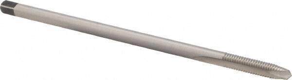 Union Butterfield - #8-32 UNC 2 Flute H3 Bright Finish High Speed Steel Spiral Point Extension Tap - Plug Chamfer, 4" OAL, 3/4" Thread Length, 3B Class of Fit, Series 1534NE - Eagle Tool & Supply