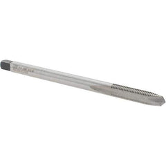 Union Butterfield - 1/4-28 UNF 2 Flute H3 Bright Finish High Speed Steel Spiral Point Extension Tap - Plug Chamfer, 4" OAL, 1" Thread Length, 3B Class of Fit, Series 1534NE - Eagle Tool & Supply