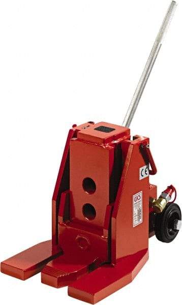 GKS - 10 Ton Capacity Fork Lift Jack - 1.4" to 18" High, 5-1/2" Piston Stroke - Eagle Tool & Supply