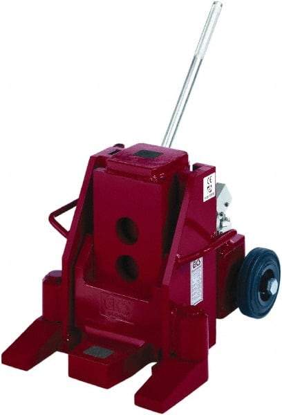 GKS - 20 Ton Capacity Toe Jack - 1.2" to 19.1" High, 6.3" Piston Stroke - Eagle Tool & Supply